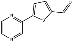 5-(PYRAZIN-2-YL)THIOPHENE-2-CARBALDEHYDE 结构式