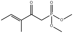 [(E)-3-Methyl-2-oxo-3-pentenyl]phosphonic acid dimethyl ester 结构式