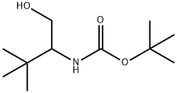 (1-羟基-3,3-二甲基丁-2-基)氨基甲酸叔丁酯 结构式