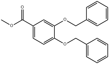 3,4-二(苄氧基)苯甲酸甲酯 结构式