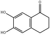 3,4-Dihydro-6,7-dihydroxy-1(2H)-naphthalenone 结构式