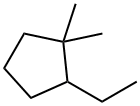 2-Ethyl-1,1-dimethylcyclopentane 结构式