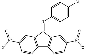 N-(4-chlorophenyl)-2,7-dinitro-fluoren-9-imine 结构式