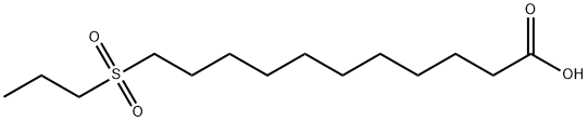 11-propylsulfonylundecanoic acid 结构式