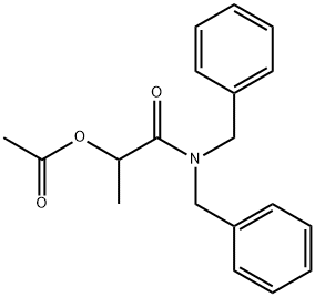 1-(dibenzylcarbamoyl)ethyl acetate 结构式