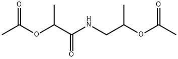 1-(2-acetyloxypropanoylamino)propan-2-yl acetate 结构式