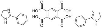 均苯四甲酸 4,5-二氢-2-苯基-1H-咪唑 (1:2) 结构式