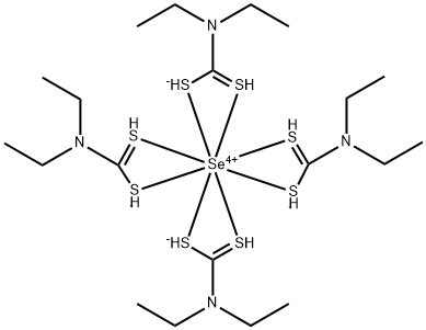 硒四(二乙基二硫代氨基甲酸酯) 结构式