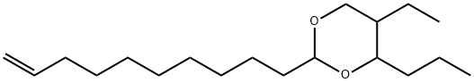 2-dec-9-enyl-5-ethyl-4-propyl-1,3-dioxane 结构式