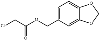 benzo[1,3]dioxol-5-ylmethyl 2-chloroacetate 结构式