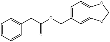 1,3-苯并二氧戊环-5-基甲基苯乙酸酯 结构式