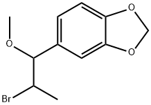 5-(2-bromo-1-methoxy-propyl)benzo[1,3]dioxole 结构式