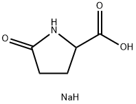 2-吡咯烷酮-5-羧酸钠 结构式