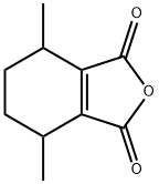 3,6-Dimethyl-1-cyclohexene-1,2-dicarboxylic anhydride 结构式