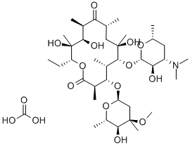 碳酸红霉素 结构式