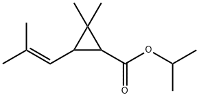 2,2-二甲基-3-(2-甲基丙-1-烯基)环丙烷羧酸异丙酯 结构式
