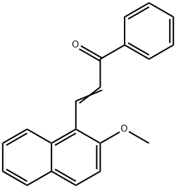 3-(2-methoxynaphthalen-1-yl)-1-phenyl-prop-2-en-1-one 结构式