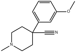 4-氰基-4-( 3-甲氧苯基)-1-甲基哌啶 结构式