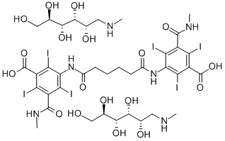 碘卡酸葡甲胺盐 结构式