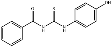 N-Benzoyl-N'-(p-hydroxyphenyl)thiourea 结构式