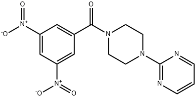 (3,5-dinitrophenyl)[4-(2-pyrimidinyl)piperazino]methanone 结构式