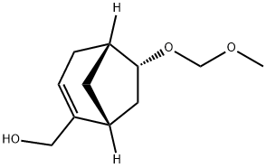 Bicyclo[3.2.1]oct-2-ene-2-methanol, 6-(methoxymethoxy)-, (1R,5S,6R)- (9CI) 结构式