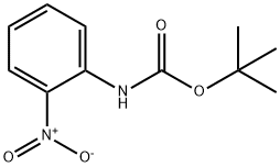 (2-硝基苯基)氨基甲酸叔丁酯 结构式