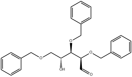2,3,5-三苄氧基-D-核糖 结构式