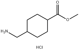4-氨甲基环己羧酸甲酯盐酸盐(顺反异构体混合物) 结构式