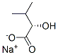 sodium (S)-2-hydroxy-3-methylbutyrate 结构式