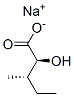 sodium [S-(R*,R*)]-2-hydroxy-3-methylvalerate  结构式