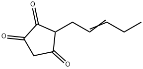3-(2-Pentenyl)-1,2,4-cyclopentanetrione 结构式