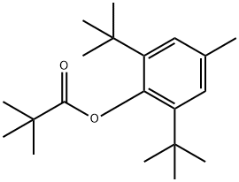 2,2-Dimethylpropanoic acid 2,6-bis(1,1-dimethylethyl)-4-methylphenyl ester 结构式