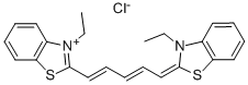 1-ETHYL-2-(5-(1-ETHYL-1,3-BENZTHIAZOLIN-2-YLIDEN)-PENTA-1,3- DIEN-1-YL)-1,3-BENZTHIAZOLIUM-CHLORIDE 结构式