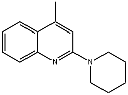 4-METHYL-2-(1-PIPERIDINYL)-QUINOLINE 结构式