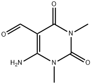 6-氨基-1,3-二甲基-2,4-二氧代-1,2,3,4-四氢嘧啶-5-甲醛 结构式