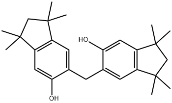 6,6'-methylenebis[1,1,3,3-tetramethylindan-5-ol] 结构式