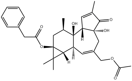 12-DEOXYPHORBOL 13-PHENYLACETATE 20-ACETATE 结构式