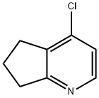 4-氯-6,7-二氢-5H-环戊二烯并[B]吡啶 结构式