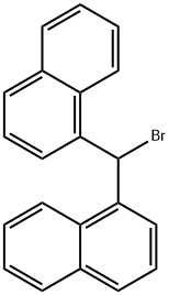 1-(bromo-naphthalen-1-yl-methyl)naphthalene 结构式