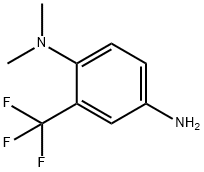 N-1,N-1-二甲基-2-(三氟甲基)-1,4-苯二胺 结构式
