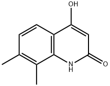 4-Hydroxy-7,8-dimethyl-2(1H)-quinolone 结构式