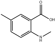 5-甲基-2-(甲基氨基)苯甲酸 结构式