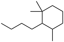 2-Butyl-1,1,3-trimethyl-cyclohexane 结构式