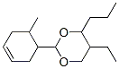 5-ethyl-2-(6-methyl-1-cyclohex-3-enyl)-4-propyl-1,3-dioxane 结构式