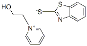 2-Mercaptobenzothiazole, 1-(hydroxyethyl)pyridinium salt 结构式