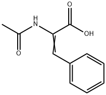 DL-N-乙酰氨基肉桂酸 结构式