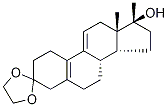 17β-Hydroxy-17-Methyl-estra-5(10),9(11)-dien-3-one Cyclic 1,2-Ethanediyl Acetal 结构式