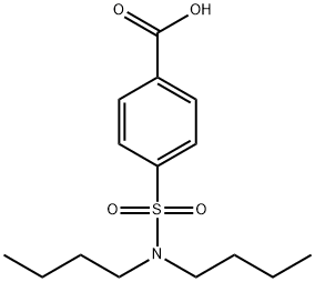 4-(N,N-二丁基氨磺酰基)苯甲酸 结构式