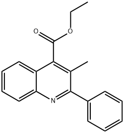 ethyl 3-methyl-2-phenyl-quinoline-4-carboxylate 结构式